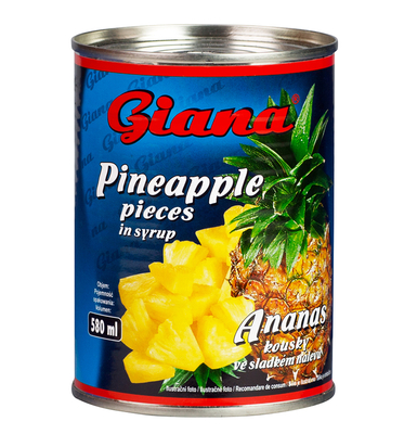 Kompot od ananasa u slatkom soku – komadići 580g